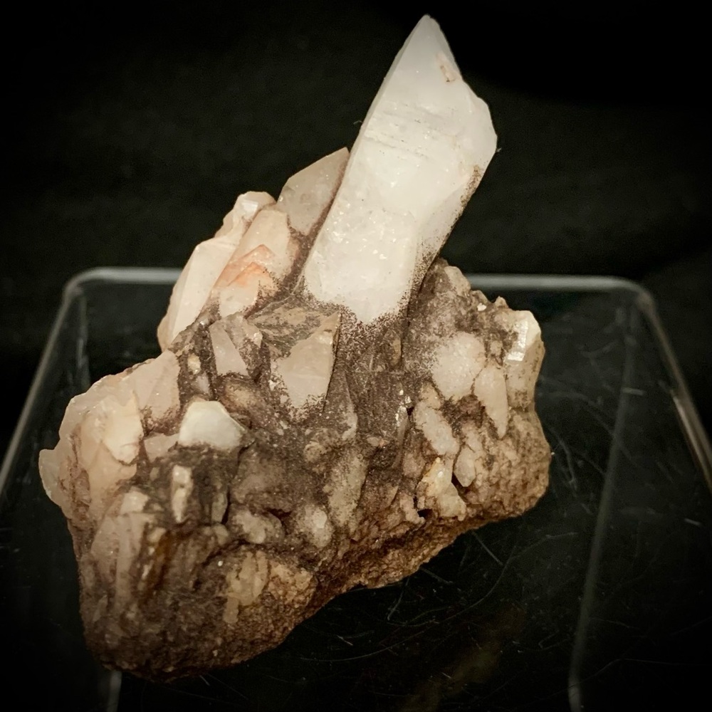 💗Natural Quartz Crystal Point Cluster | Raw Mineral Specimen | 3.6 oz